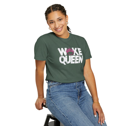 Unisex WOKE QUEEN Tiara Style Garment-Dyed T-shirt