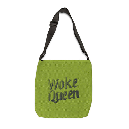 WOKE QUEEN Cross-Body Tote Bag - Lime Green