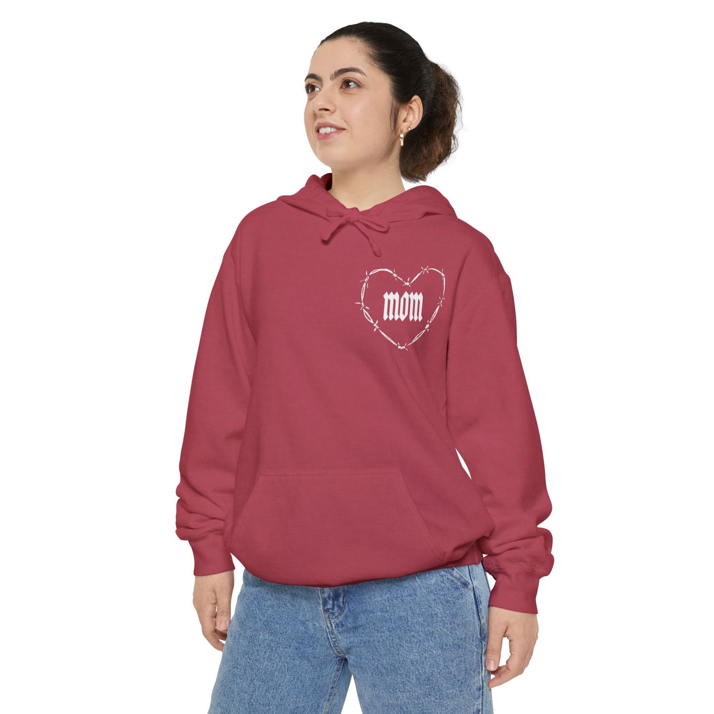 Unisex I Heart Mom Garment-Dyed MotherHoodie