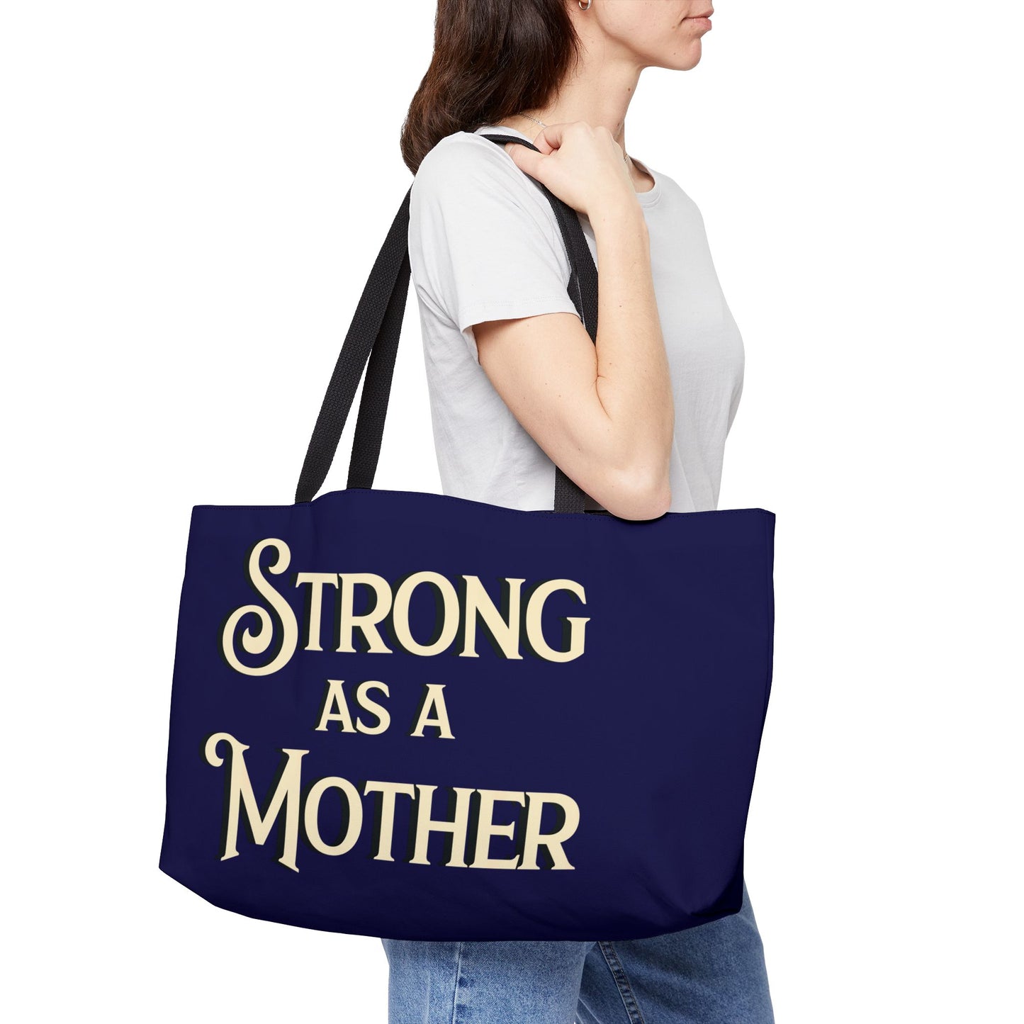 Strong as a Mother Weekender Tote Bag - Navy