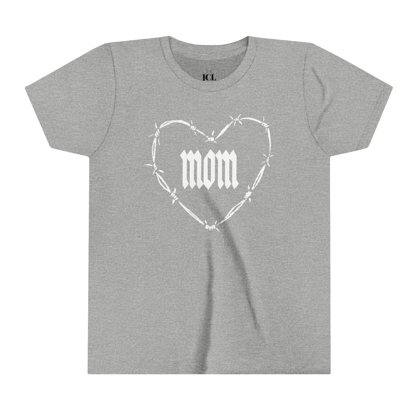 I HEART MOM Youth Short Sleeve Tee