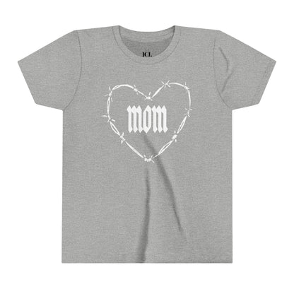 I HEART MOM Youth Short Sleeve Tee