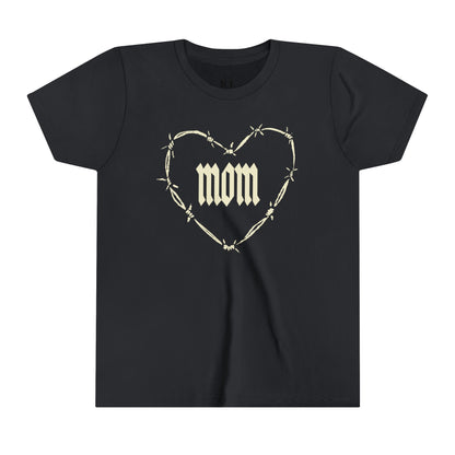 I HEART MOM Youth Short Sleeve Tee