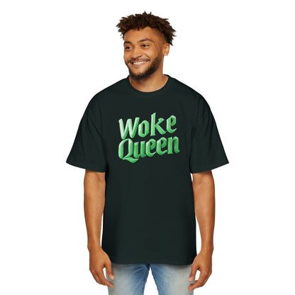 Unisex Heavy Oversized Woke Queen Green Tee