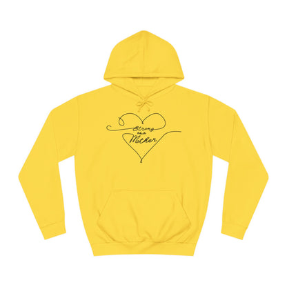 Unisex Strong as a Mother Love Lines Motherhoodie