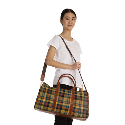 Earthtone Plaid Travel Bag