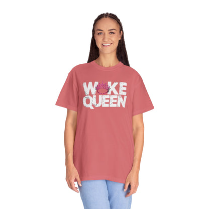 Unisex WOKE QUEEN Tiara Style Garment-Dyed T-shirt