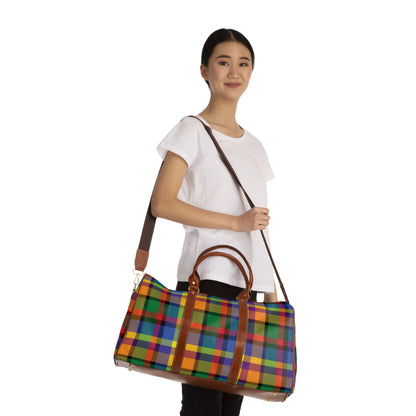 Bright and Happy Plaid Travel Bag