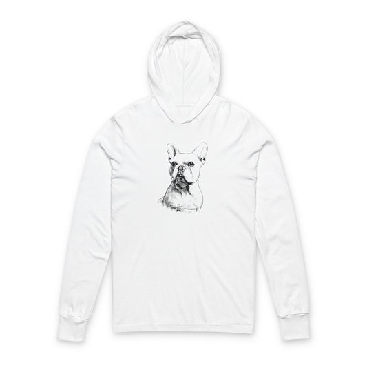 Stylish Dog Lover Hoodie - Unisex Long Sleeve Tee for Pet Enthusiasts, Gift for Animal Lovers, Casual Wear, Birthday & Holiday