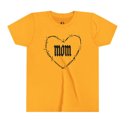 I HEART MOM Youth Short Sleeve Tee