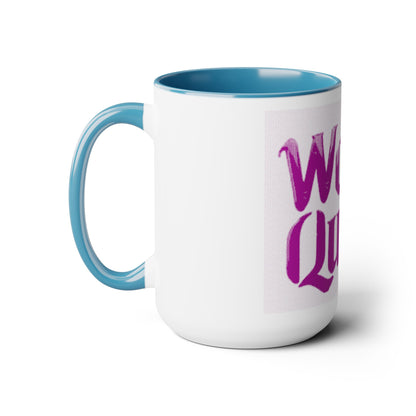 Woke Queen Two-Tone Coffee Mugs, 15oz