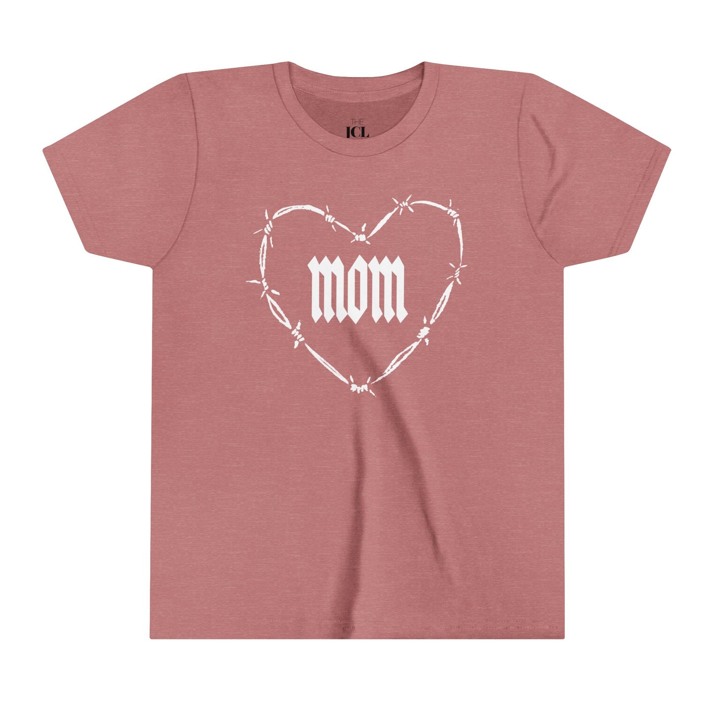 I HEART MOM Youth Short Sleeve Tee
