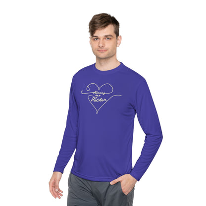 Unisex Strong as a Mother Lightweight Performance Fabric Long Sleeve Tee - Love Lines