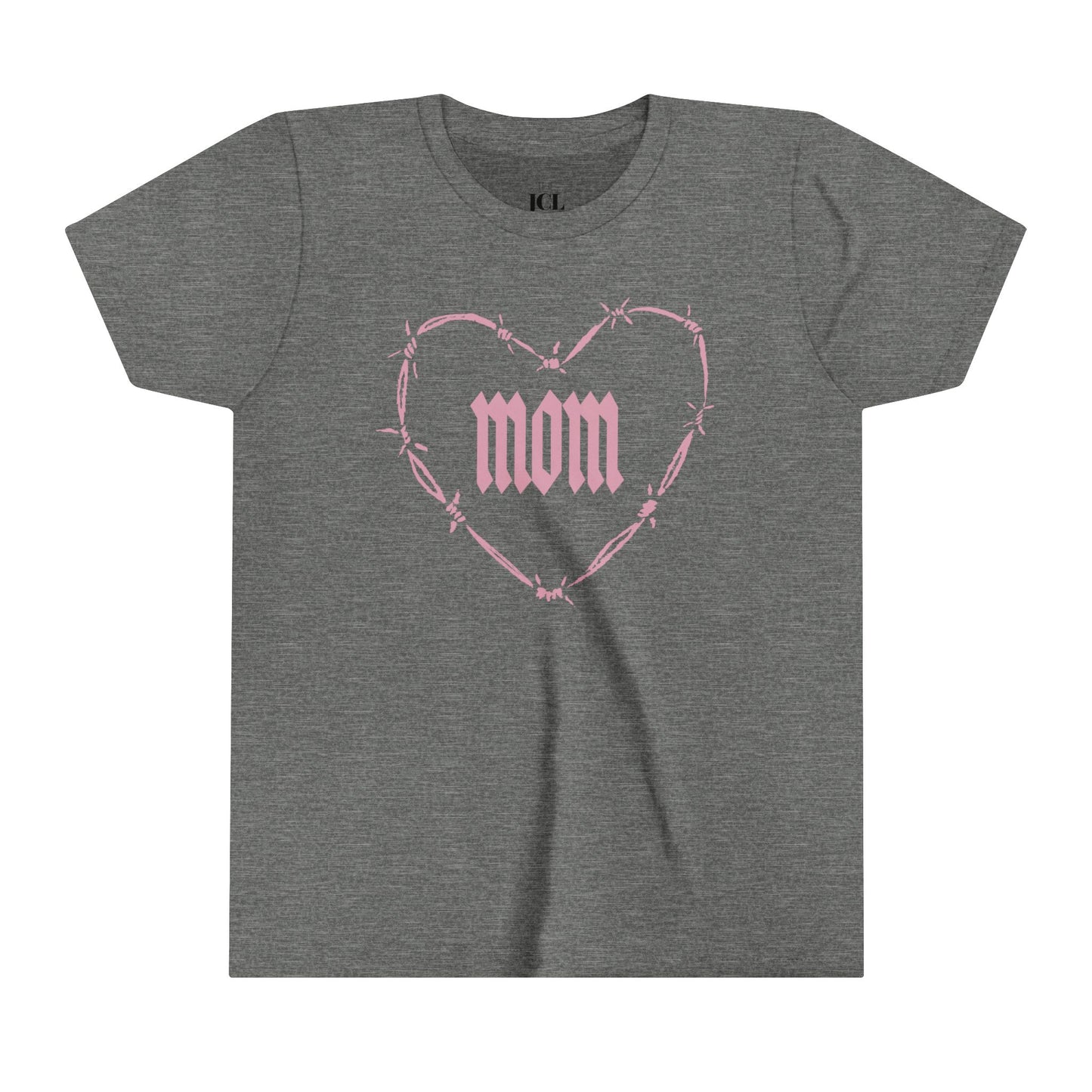 I HEART MOM Youth Short Sleeve Tee