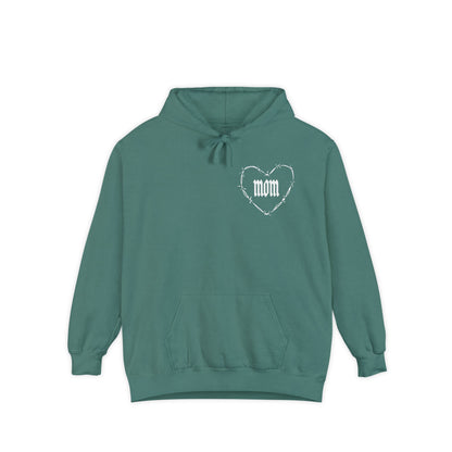I Heart Mom Unisex Garment-Dyed MotherHoodie