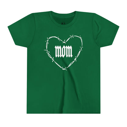I HEART MOM Youth Short Sleeve Tee