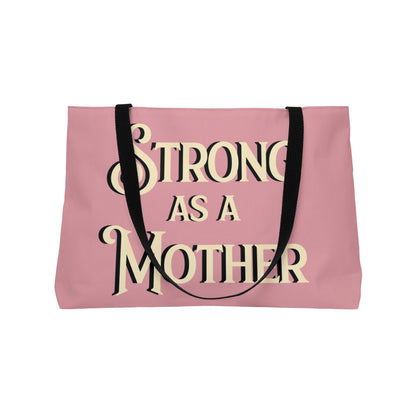 Strong as a Mother Classic Off White on Cherry Blossom Weekender Bag