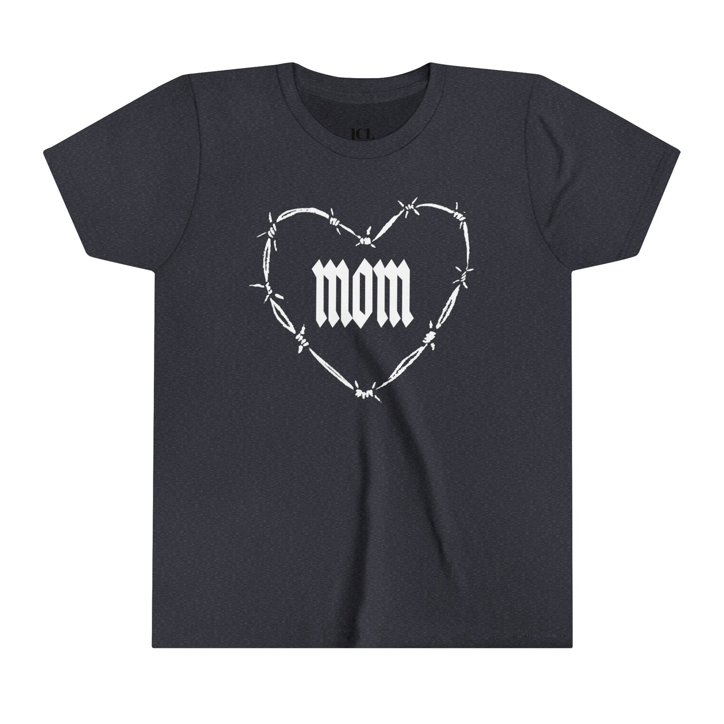I HEART MOM Youth Short Sleeve Tee