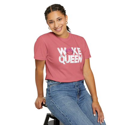 Unisex WOKE QUEEN Tiara Style Garment-Dyed T-shirt