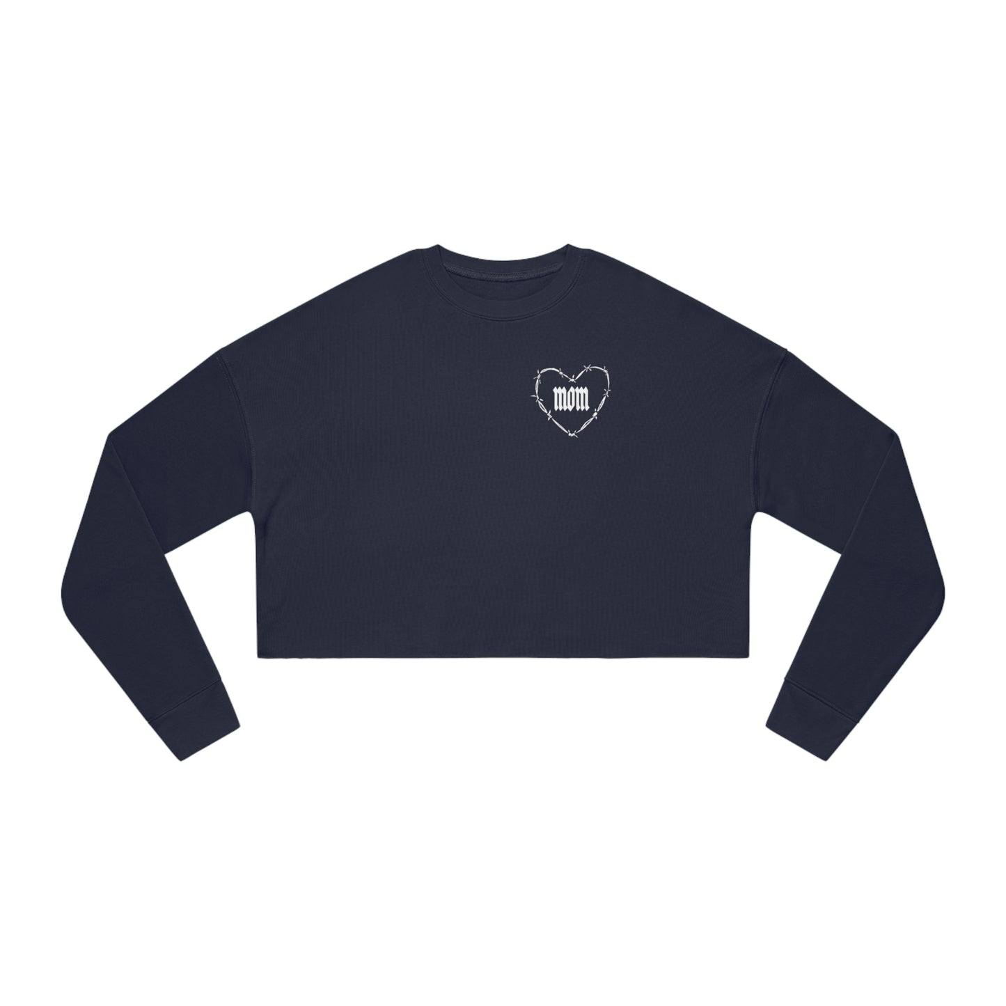 I HEART MOM Women's Cropped Sweatshirt