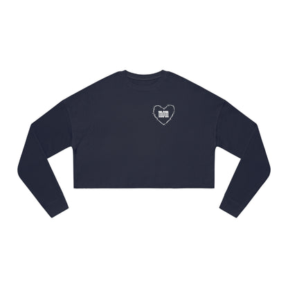 I HEART MOM Women's Cropped Sweatshirt