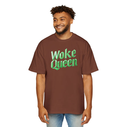 Unisex Heavy Oversized Woke Queen Green Tee