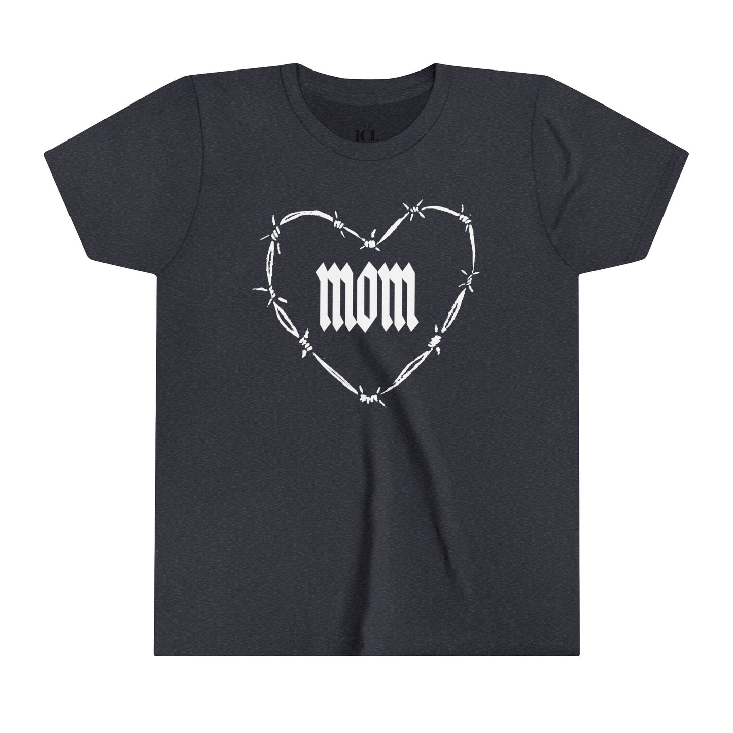 I HEART MOM Youth Short Sleeve Tee