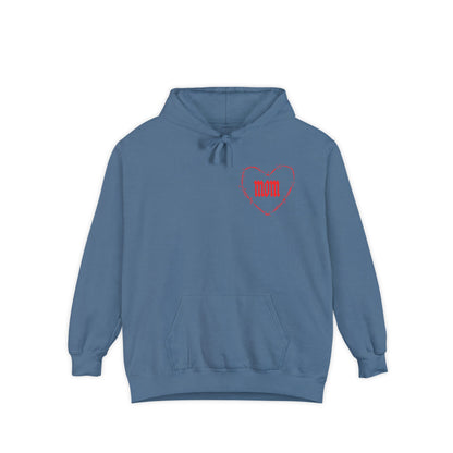 I Heart Mom Unisex Garment-Dyed MotherHoodie