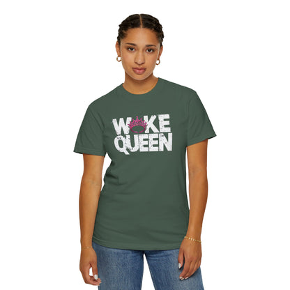 Unisex WOKE QUEEN Tiara Style Garment-Dyed T-shirt