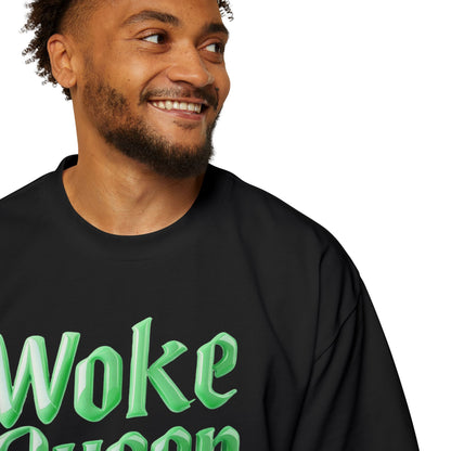 Unisex Heavy Oversized Woke Queen Green Tee