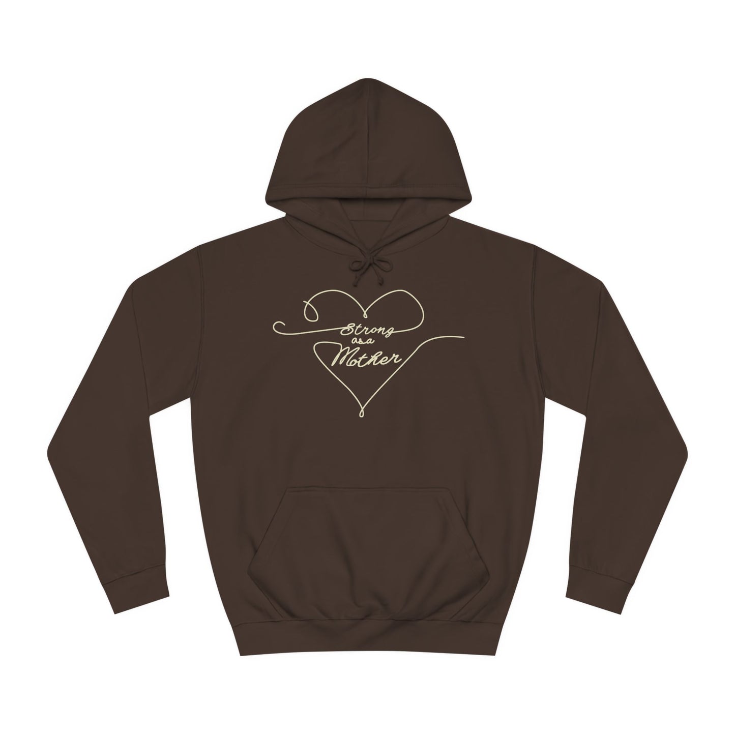 Unisex Strong as a Mother Love Lines Motherhoodie