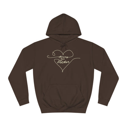 Unisex Strong as a Mother Love Lines Motherhoodie