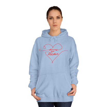 Unisex Strong as a Mother Love Lines Motherhoodie