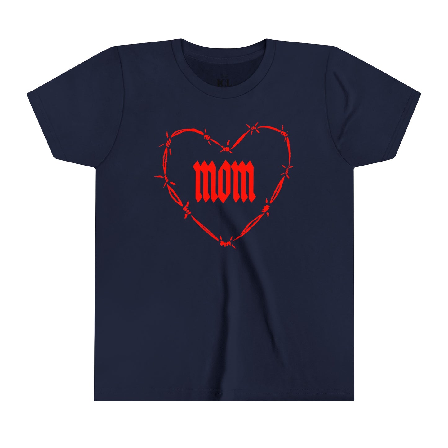 I HEART MOM Youth Short Sleeve Tee