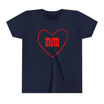 I HEART MOM Youth Short Sleeve Tee