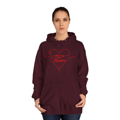 Unisex Strong as a Mother Love Lines Motherhoodie