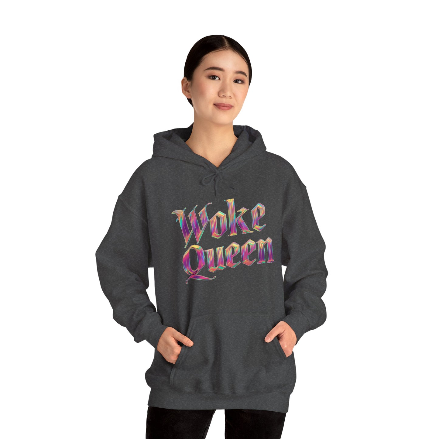 Unisex Woke Queen Gothic Iridescence Hooded Sweatshirt