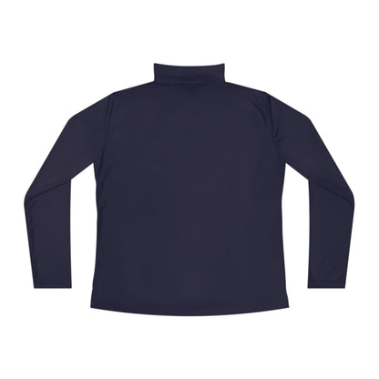 I HEART MOM Ladies Quarter-Zip Pullover