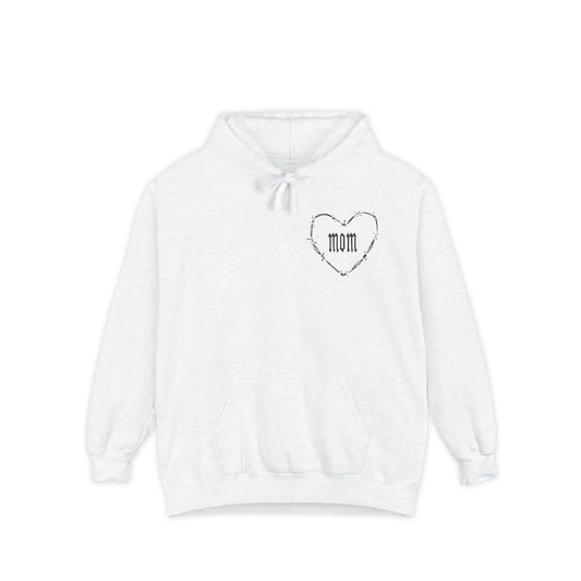 I Heart Mom Unisex Garment-Dyed MotherHoodie