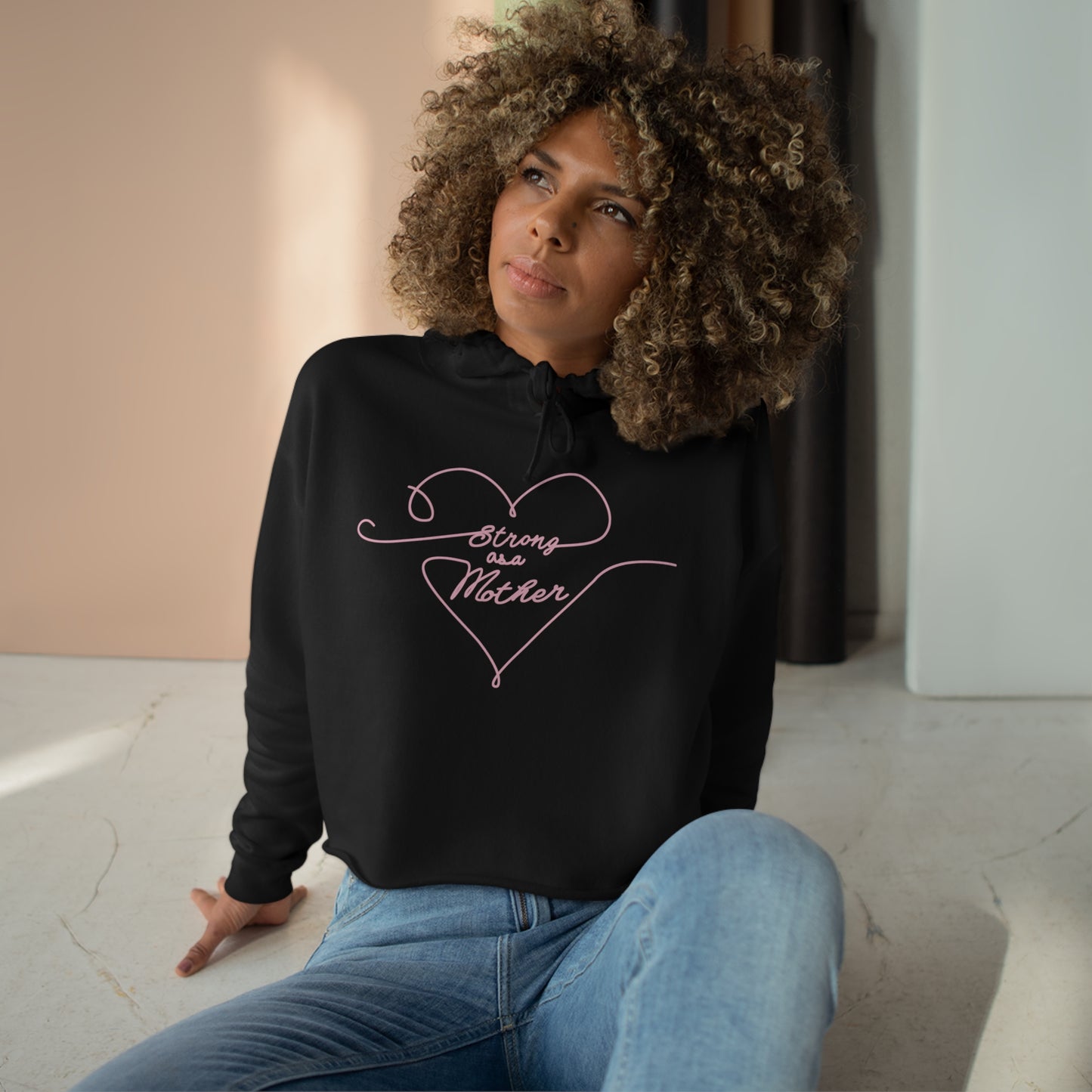 Love Lines Crop Hoodie