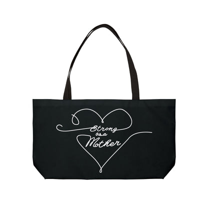 Strong as a Mother Weekender Tote Bag - Black Love Lines