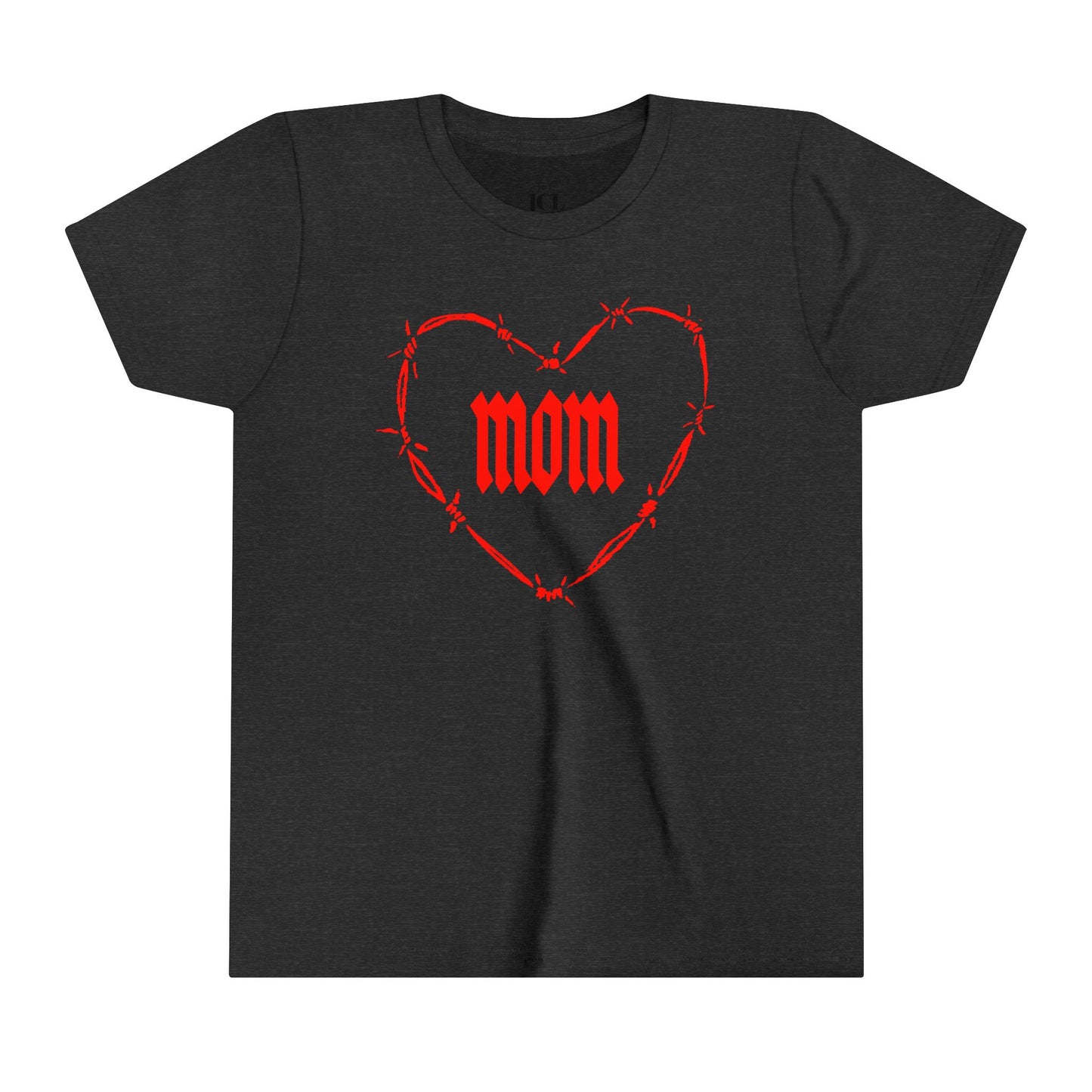 I HEART MOM Youth Short Sleeve Tee