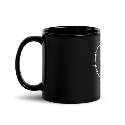 White Mom Heart Mug