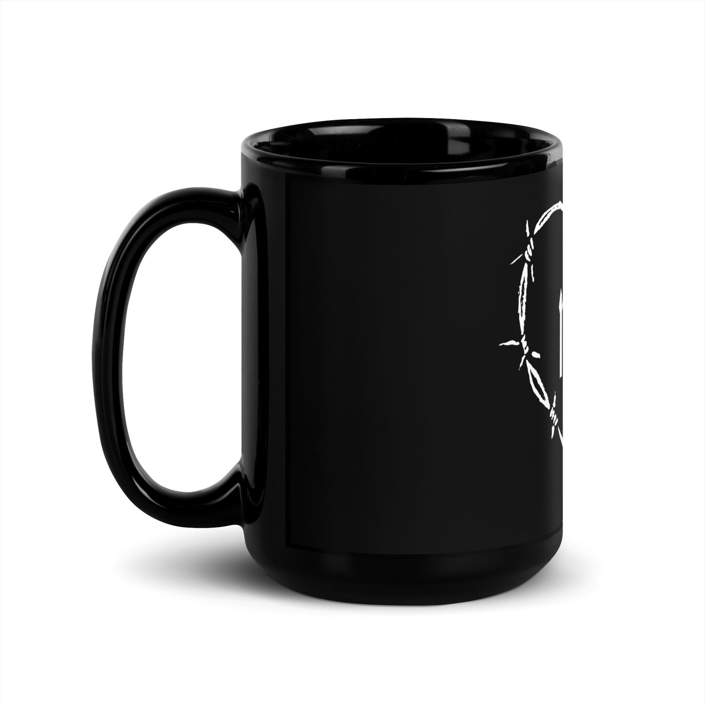 White Mom Heart Mug