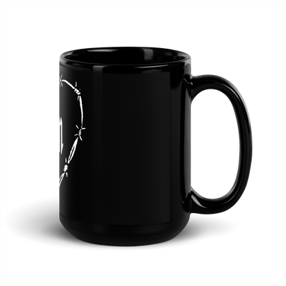 White Mom Heart Mug