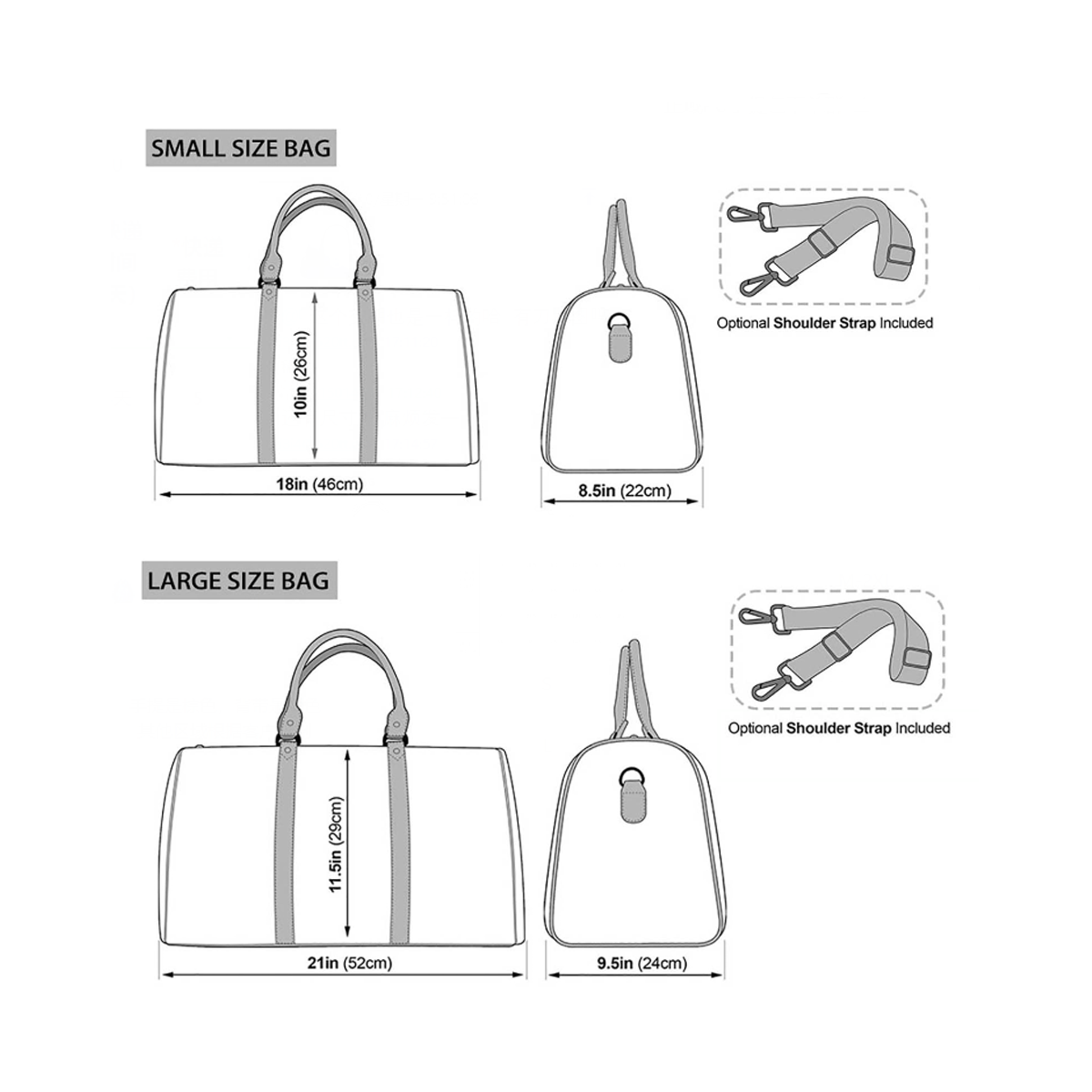 Small Earthtone Plaid V1 Duffle Bag