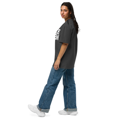 WOKE QUEEN Oversized faded t-shirt