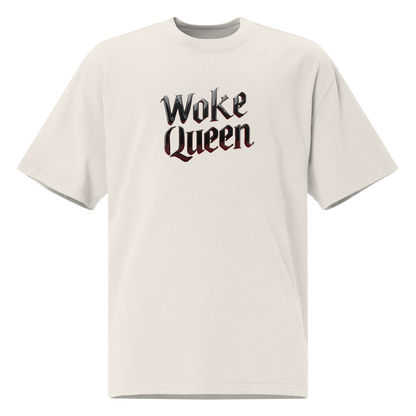 WOKE QUEEN Oversized faded t-shirt
