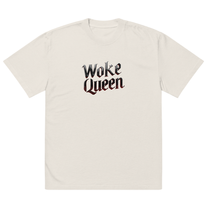 WOKE QUEEN Oversized faded t-shirt