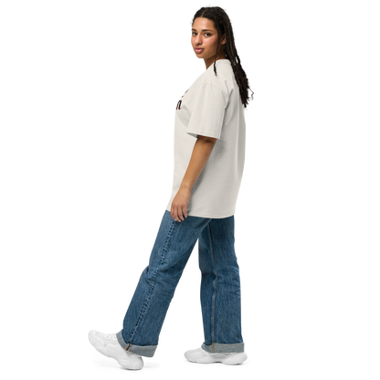 WOKE QUEEN Oversized faded t-shirt